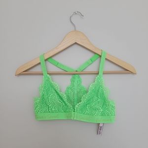 Victoria Secret lime green lace bralette
